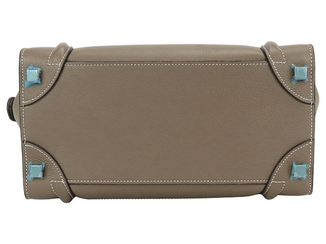 Céline Borsa Tote Celine Micro Luggage Grigio - vista 5