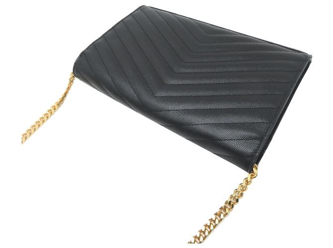 Portafoglio a catena Cassandra Saint Laurent Paris Nero - vista 4