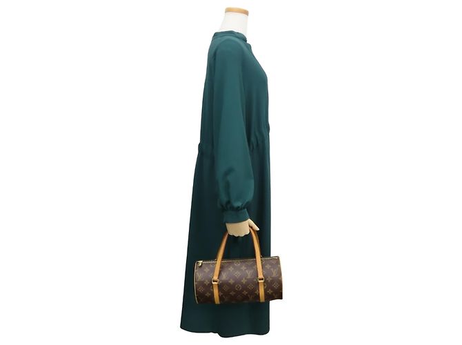 Borsa Louis Vuitton Papillon 26 Marrone Monogramma - vista 16