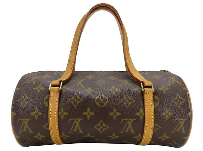 Borsa Louis Vuitton Papillon 26 Marrone Monogramma - vista 4