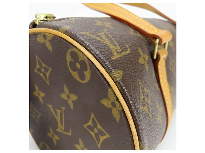 Borsa Louis Vuitton Papillon 26 Marrone Monogramma - vista 6
