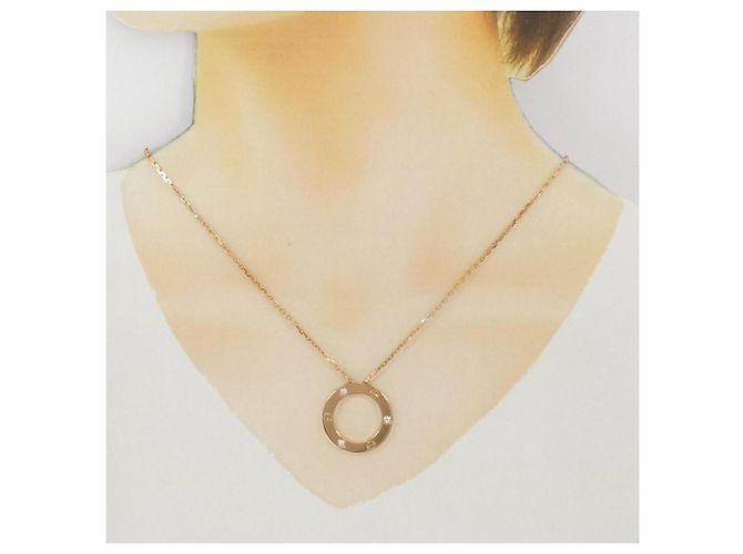 Collana Love Cartier Mezzo Diamante D'oro - vista 6