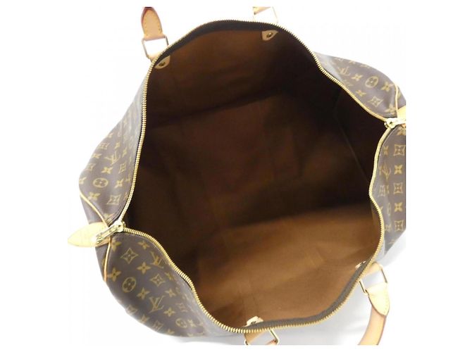 Borsa Boston Keepall 60cm Monogramma Louis Vuitton Marrone - vista 7
