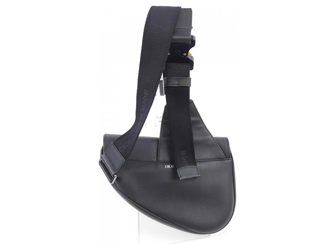Borsa a mano Dior Saddle Christian Dior Nero - vista 3