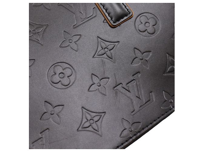 Louis Vuitton Shelton Monogram Mat Grigio Marrone Grigio antracite - vista 11