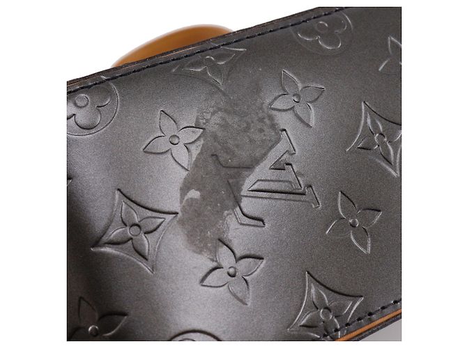 Louis Vuitton Shelton Monogram Mat Grigio Marrone Grigio antracite - vista 13