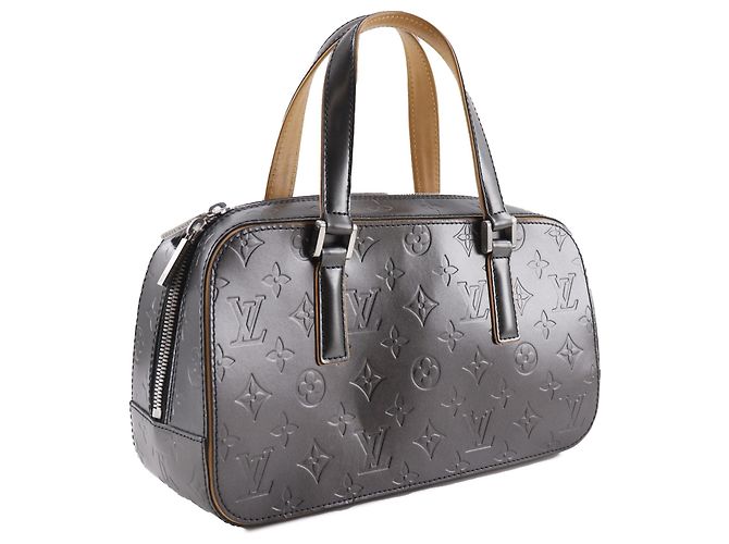 Louis Vuitton Shelton Monogram Mat Grigio Marrone Grigio antracite - vista 2
