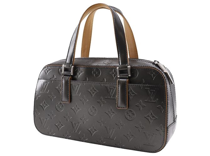 Louis Vuitton Shelton Monogram Mat Grigio Marrone Grigio antracite - vista 3