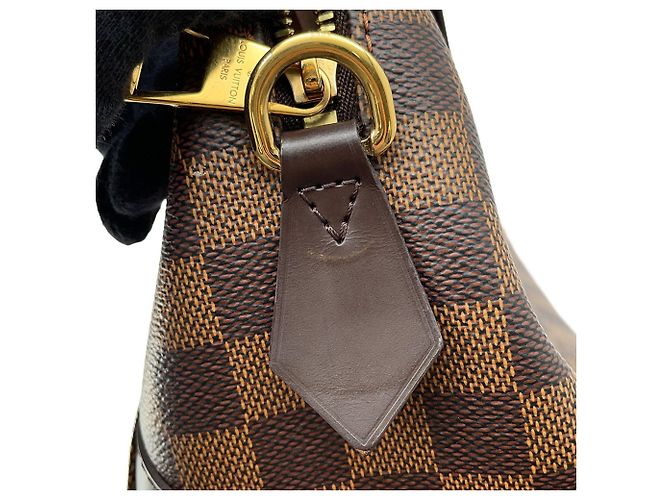 Borsa a mano Bowling Kensington Damier Ebene Louis Vuitton Marrone Beige - vista 10