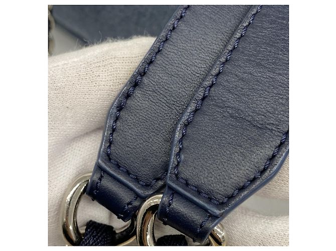 Chanel Deauville Denim Rucksack Blau Marineblau - Ansicht 12