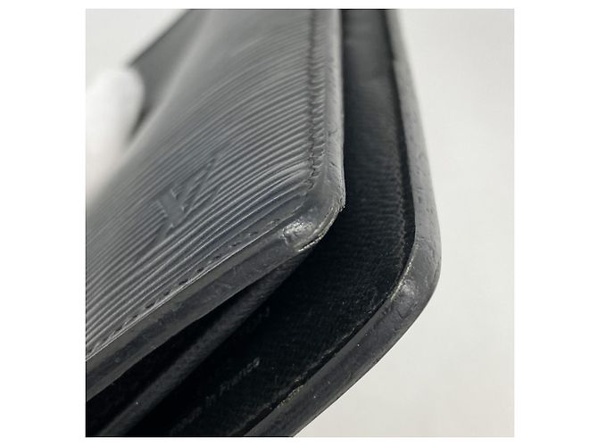 Brazza Louis Vuitton Epi Leather Long Wallet Black - view 6
