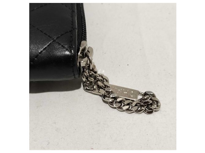 Chanel Cambon Lang Wallet Schwarz Pink - Ansicht 3