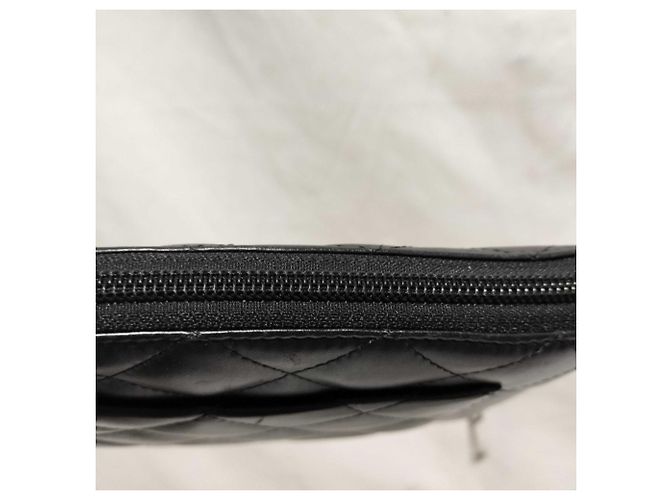 Chanel Cambon Lang Wallet Schwarz Pink - Ansicht 5