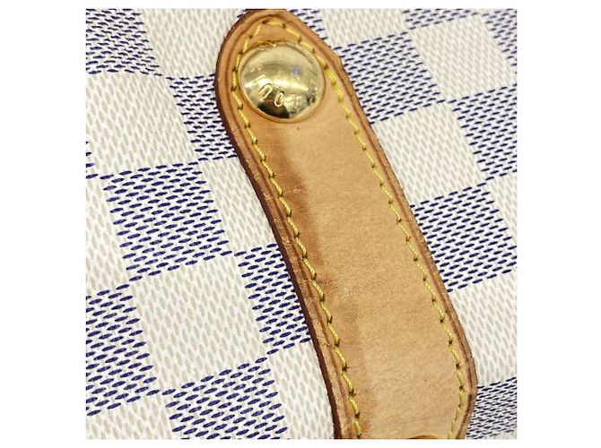 Borsa a Spalla Galliera GM Damier Azur di Louis Vuitton Bianco - vista 12