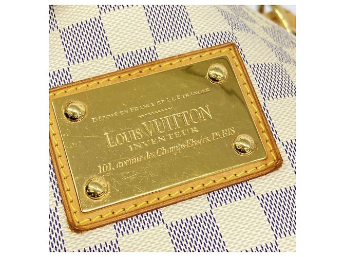 Borsa a Spalla Galliera GM Damier Azur di Louis Vuitton Bianco - vista 15