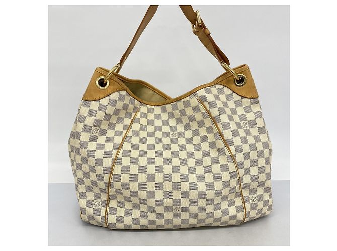 Borsa a Spalla Galliera GM Damier Azur di Louis Vuitton Bianco - vista 16