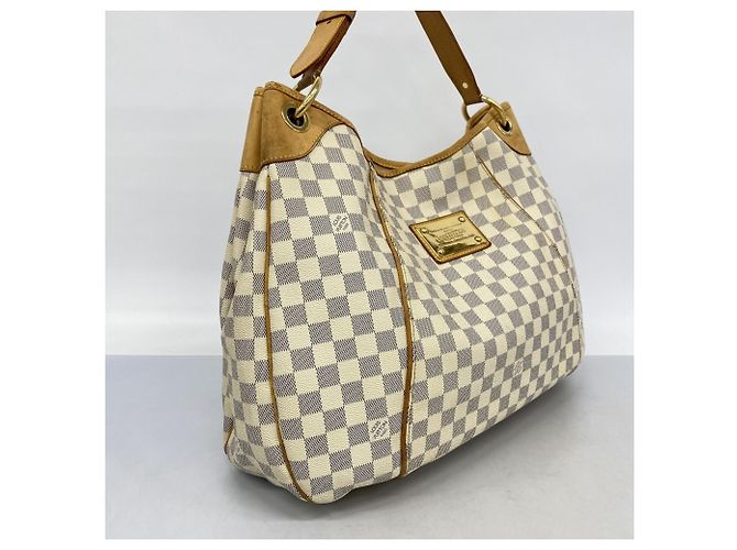 Borsa a Spalla Galliera GM Damier Azur di Louis Vuitton Bianco - vista 2
