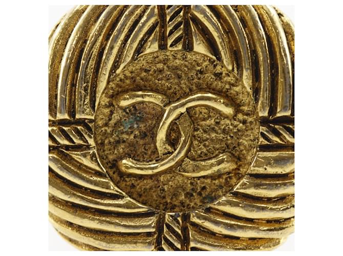 Orecchini a clip vintage Chanel Coco Mark D'oro - vista 6