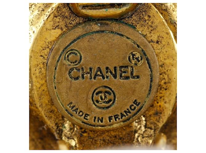 Orecchini a clip vintage Chanel Coco Mark D'oro - vista 7
