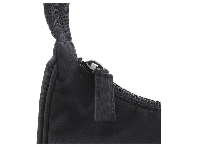 Gucci Nylon Canvas Schultertasche Schwarz - Ansicht 12