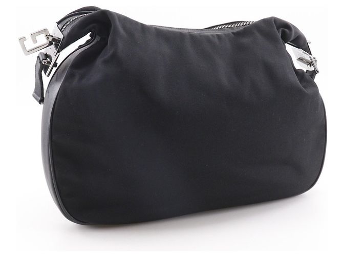 Gucci Nylon Canvas Schultertasche Schwarz - Ansicht 3