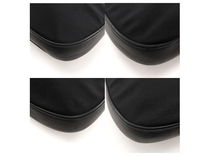 Gucci Nylon Canvas Schultertasche Schwarz - Ansicht 4