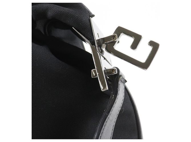 Gucci Nylon Canvas Schultertasche Schwarz - Ansicht 9