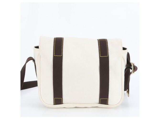 Borsa a Spalla Louis Vuitton Antigua Besas PM Ecru Crudo - vista 3