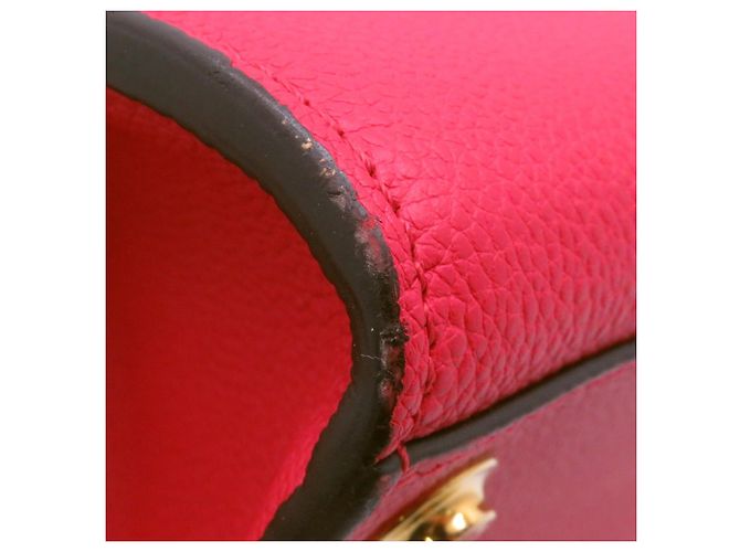 Borsa a mano in pelle PM City Steamer Louis Vuitton Nero Rosso - vista 12