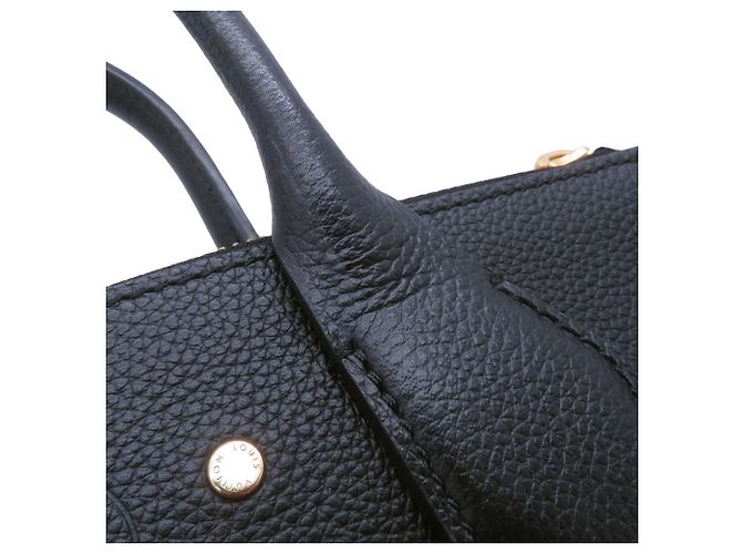 Borsa a mano in pelle PM City Steamer Louis Vuitton Nero Rosso - vista 13