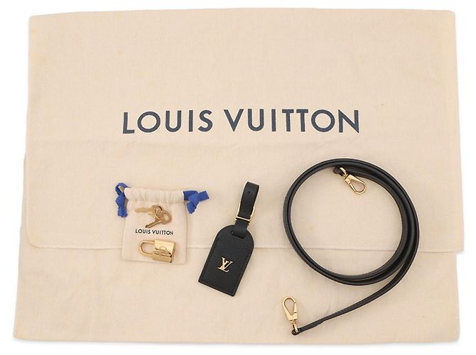 Borsa a mano in pelle PM City Steamer Louis Vuitton Nero Rosso - vista 18