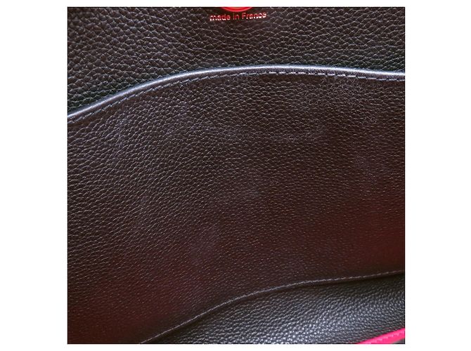 Borsa a mano in pelle PM City Steamer Louis Vuitton Nero Rosso - vista 7