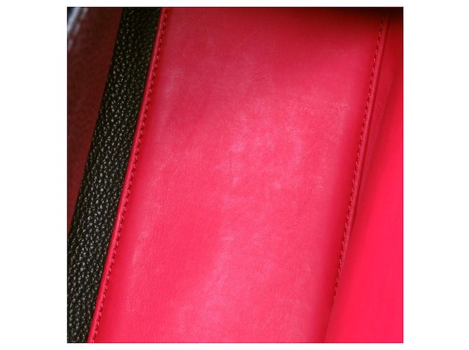 Borsa a mano in pelle PM City Steamer Louis Vuitton Nero Rosso - vista 8