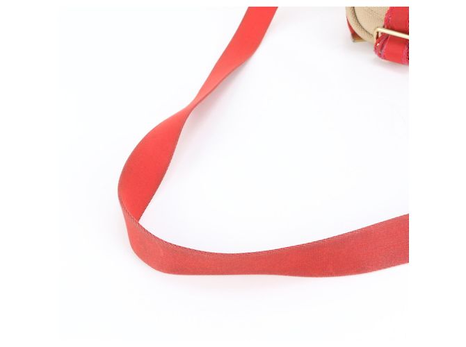 Bolsa de Ombro Louis Vuitton Antigua Besas PM Vermelho Bege - vista 2