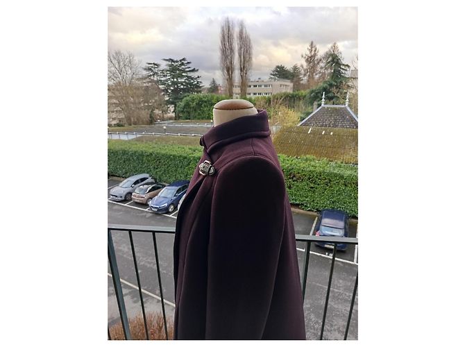 Abrigo Miu Miu de lana púrpura oscuro Morado oscuro - vista 6