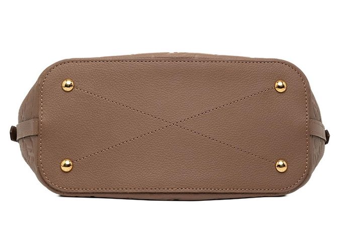 Borsa Mazarine PM in Monogram Empreinte Louis Vuitton Taupe - vista 3