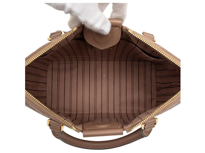 Borsa Mazarine PM in Monogram Empreinte Louis Vuitton Taupe - vista 4