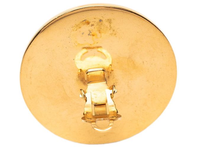 Orecchini a clip Chanel Coco Mark 31 Rue Cambon Parigi Rosso D'oro - vista 4