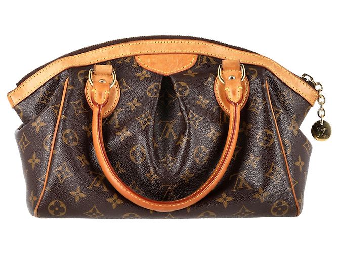 Borsa a mano Louis Vuitton Tivoli PM in tela monogramma marrone Rosso - vista 3