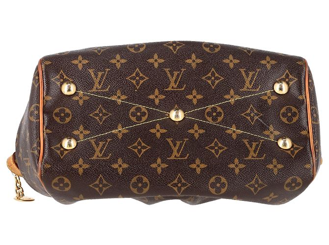 Borsa a mano Louis Vuitton Tivoli PM in tela monogramma marrone Rosso - vista 4