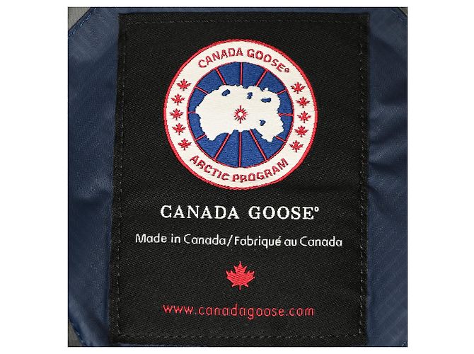 Giacca Parka in Piuma Canada Goose Summit in Nylon Blu Navy - vista 4