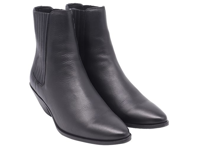 Stivali Chelsea West 45 in pelle nera di Saint Laurent Nero - vista 3