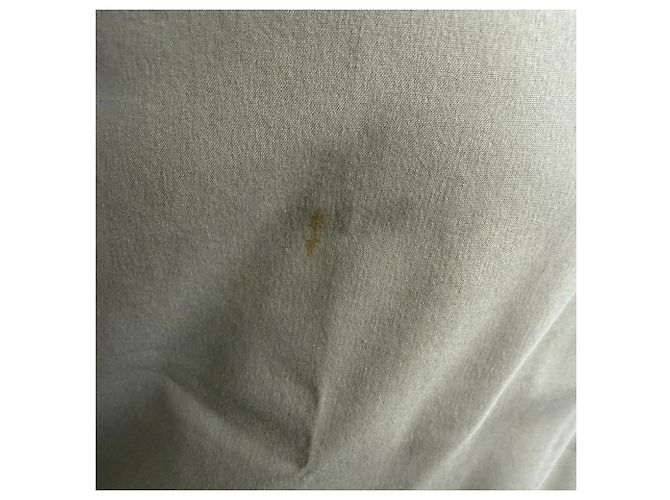Camicia a maniche corte con bottoni Miu Miu in cotone beige - vista 2