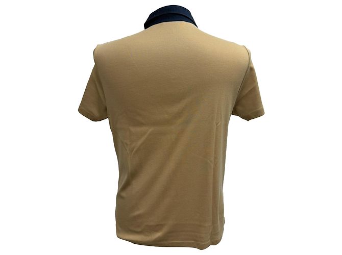 Polo a maniche corte Prada in cotone marrone - vista 3