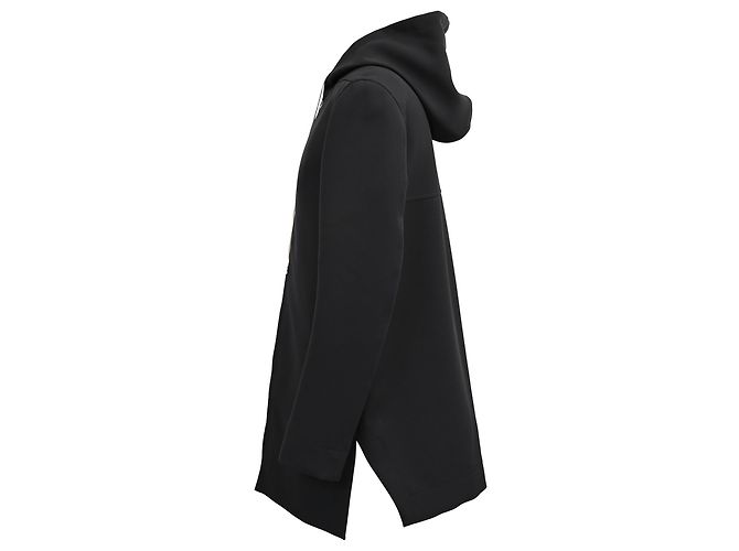Giacca parka con cappuccio in cotone nero Fishtail di Rick Owens DRKSHDW - vista 2
