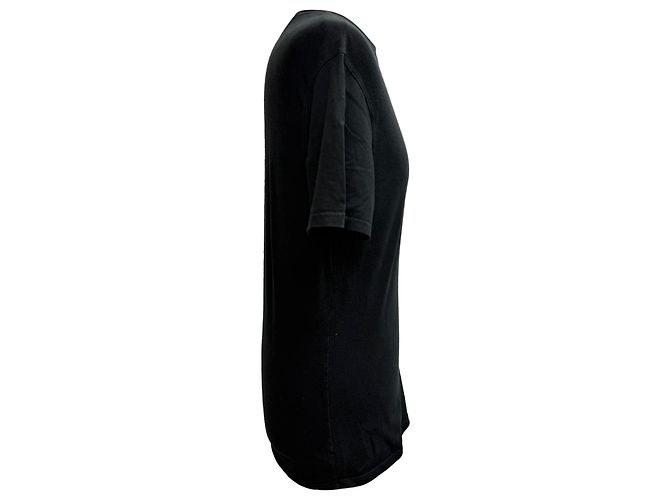 T-shirt a collo rotondo Prada in cotone nero - vista 2