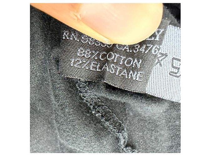 T-shirt a collo rotondo Prada in cotone nero - vista 5