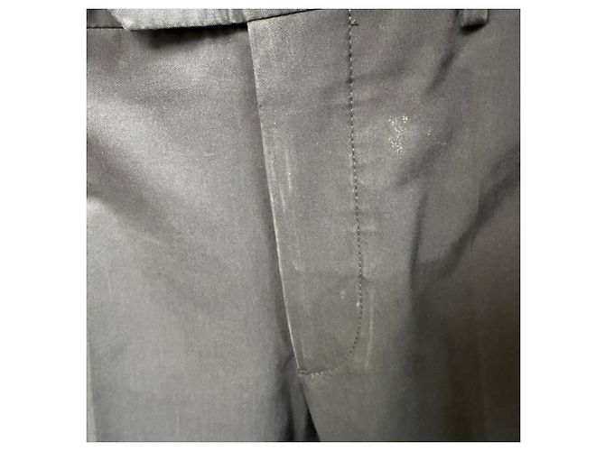 Prada Gerade Bein Hose aus schwarzem Polyester - Ansicht 2