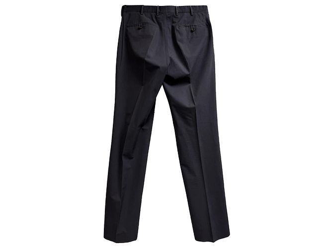 Prada Gerade Bein Hose aus schwarzem Polyester - Ansicht 3