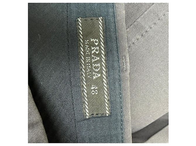 Prada Gerade Bein Hose aus schwarzem Polyester - Ansicht 4